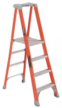 Platform Step Ladder, 4 foot, Fiberglass, Grade 1A (300 pounds) FXP-1704