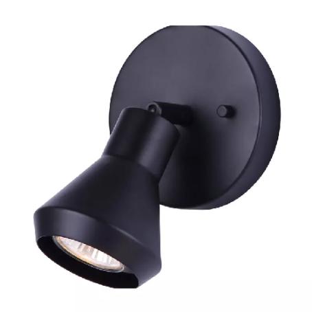 Light Fixture, Track, Single Head, Matte BLACK, Canarm BYCK