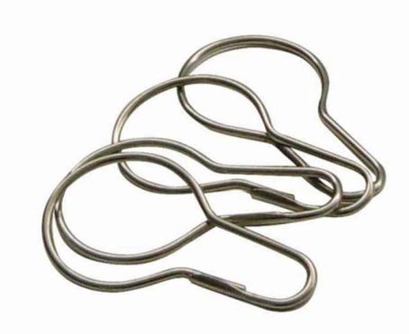 Shower Curtain Hooks, Chrome, 12/pkg
