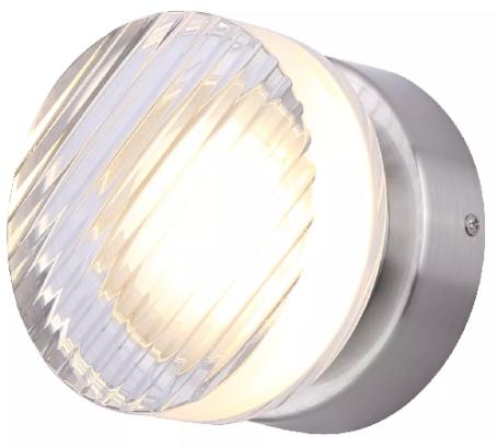 Light Fixture, Flush-Mount, Integrated LED, CCT-3, BRUSHED NICKEL w/Textured Lens, Canarm BENNI