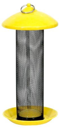 Bird Feeder, Tube-Style, Metal Mesh/Plastic, Stokes