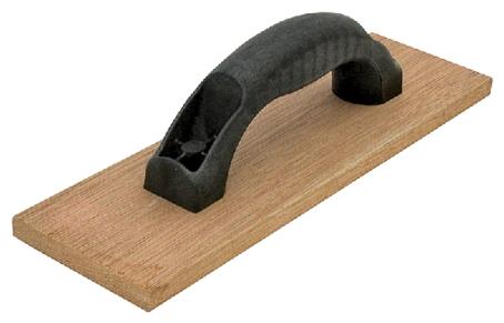 Float, Cement, Mahogany w/Plastic Handle, 3-1/2