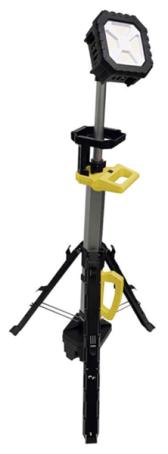 Work Light, Cordless, Tripod, Swivel Head, 10,000 Lumen (uses Dewalt, Milwaukee, Makita battery, not incl.)