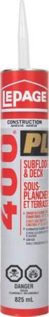 Sub-Floor Adhesive, Lepage PL400 HD, 825 ml