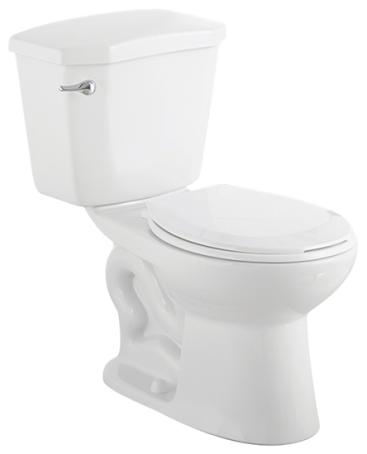 Toilet, Two-Piece, Round Front, 6 Liter Flush, Complete, Foremost