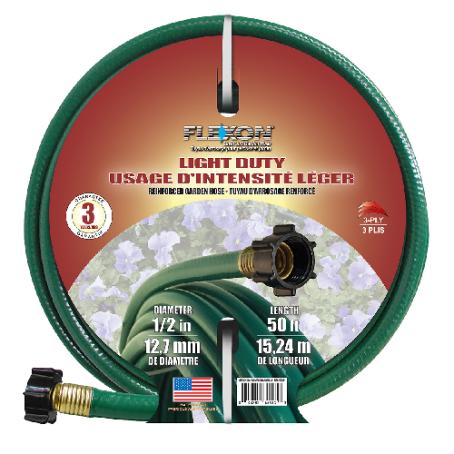 Garden Hose, 3-Ply Nylon, 1/2