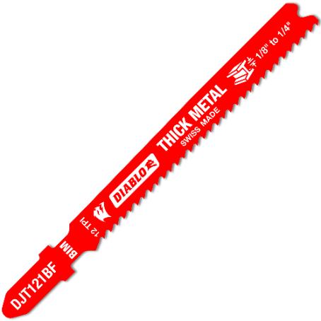 Jig Saw Blade, T-Shank, 12 TPI x 3-3/8