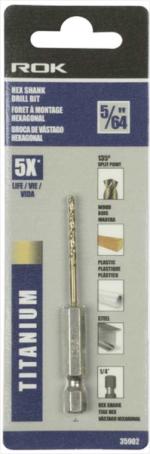 Drill Bit, Hex Shank, 5/64