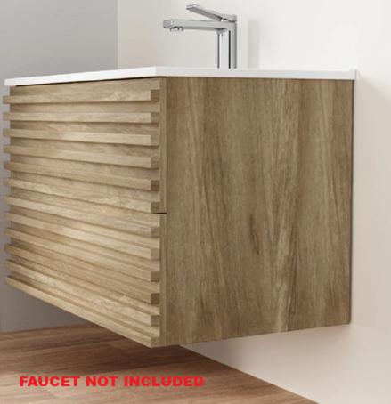 Vanity, Wall Mount with Top, 2-Drawer, 30