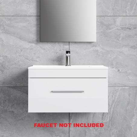 Vanity, Wall Mount with Top, 1-Drawer, 24