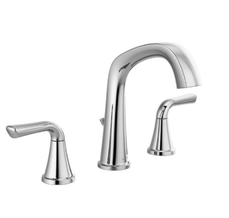 Lavatory Faucet, Dual Handle, Widespread, CHROME, Delta Larkin