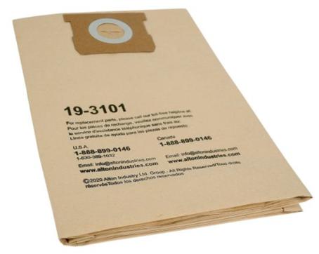 Vacuum Bag, 9 - 14 Gallon, Standard for Dry Collection, 3/pkg, Stealth