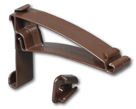 Eavestrough, Vinyl, Brown, HIDDEN GUTTER HOOK, Snap-Seal, M1521