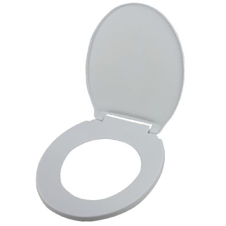 Toilet Seat, Round Bowl, WHITE, Streamway 