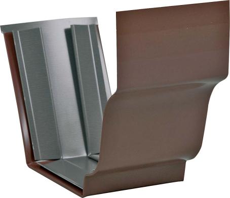 Eavestrough, Aluminum, Brown, SLIP JOINT CONNECTOR, 5