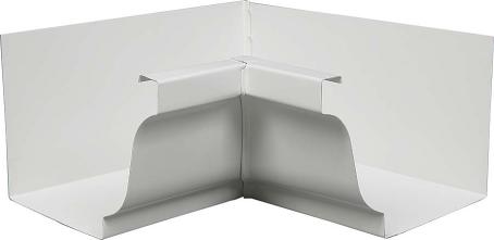 Eavestrough, Aluminum, White, GUTTER INSIDE MITRE, 5