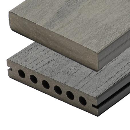 TruNorth, Enviroboard Variegated Woodgrain, AMAZON GREY, Grooved Deckboard, 1.0