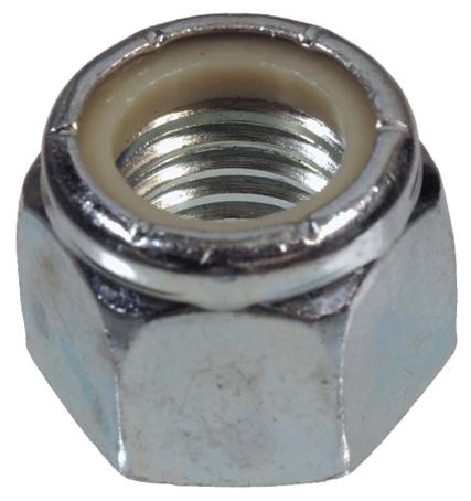 Lock Nut, Nylon Insert, #8-32, Zinc-Plated
