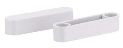 Rubbermaid, Shelf & Rod, White Wire Closet Rod Spacer/End Cap