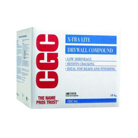 Drywall Compound, Extra-Lite, 18 kg (17 liter) box, CGC (Blue Box)