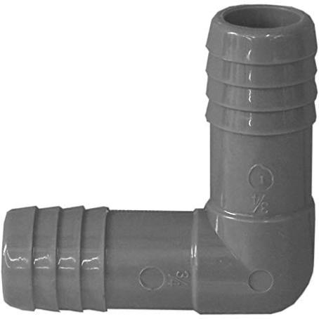 Elbow, Barbed Insert, Polyethylene, 3/4