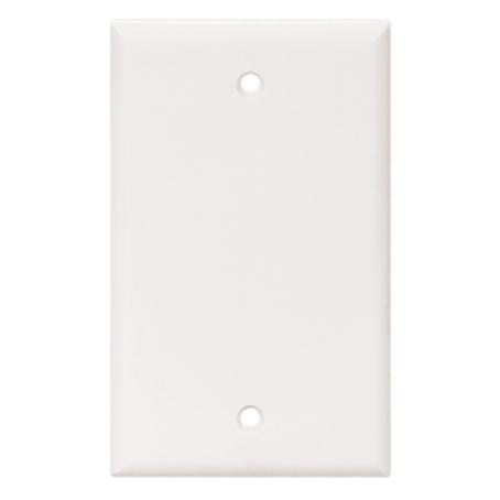 Cover Plate, Blank, Single Gang, White