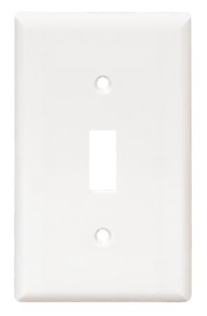 Cover Plate, Single Switch, White   