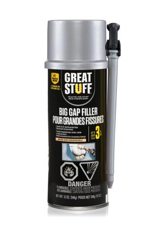 Spray Foam, Great Stuff, Big Gap Filler, Smart Dispenser, 12oz.