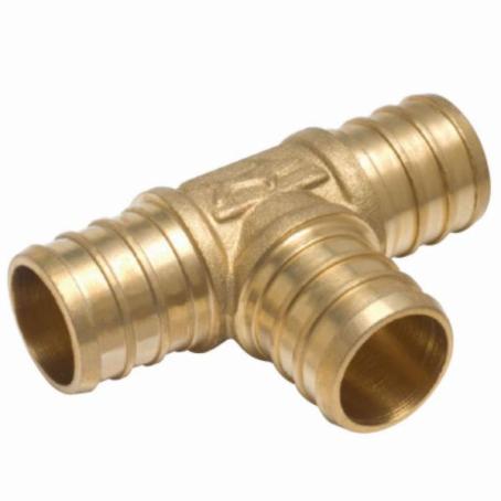Tee, PEX Insert Brass, 1/2