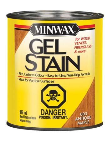 Wood Stain, Gel, ANTIQUE MAPLE, 946 ml, Minwax