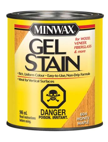 Wood Stain, Gel, HONEY MAPLE, 946 ml, Minwax