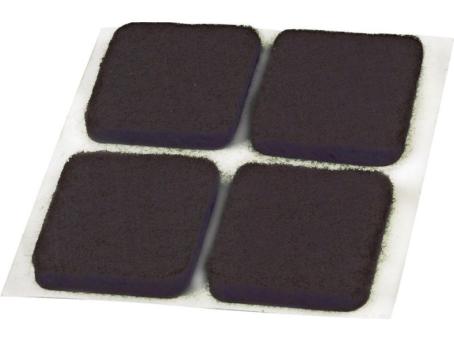 Surface Gard Pads, Medium-Duty, BROWN Felt, 3/4