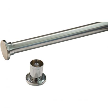 Shower Rod, 5 foot, White, Taymor (with hardware)
