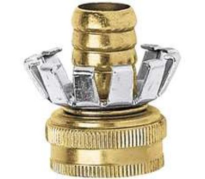 Hose Coupling, Female, Brass w/Cinch Clamp, 5/8