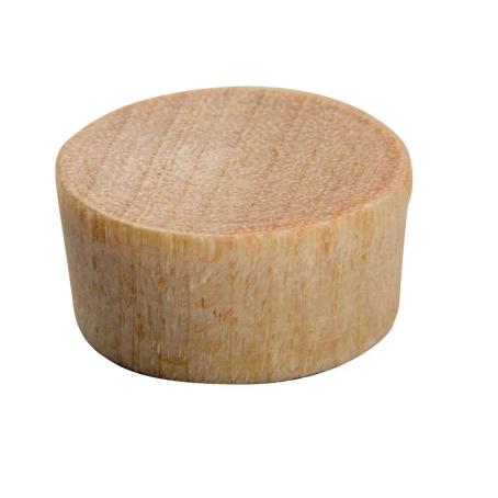 Wooden Hole Plug, Flush-Type, 3/8