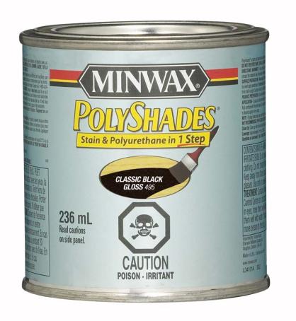 Polyshades, CLASSIC BLACK, Gloss, 236 ml, Minwax