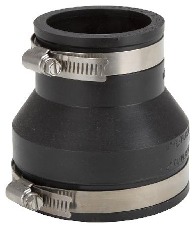 Flexible Coupling, Cast Iron/Plastic, 3