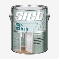 Interior Paint, Latex, SICO DOOR & TRIM, Pearl, Pure White, 946 ml 