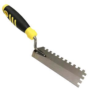 Margin Trowel, Square Notch 1/4