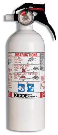 Fire Extinguisher, 5-B:C, Kitchen/Garage, White, Kidde