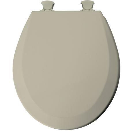 Toilet Seat, Round Bowl, Moulded Wood, BONE, Bemis