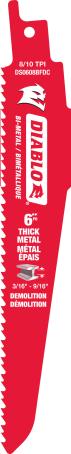 Reciprocating Saw Blade, Bi-Metal, 6