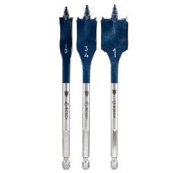 Spade Bit Set, 3 piece: 1/2