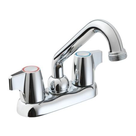 Laundry Faucet, 2-Handle with Lever Handles, CHROME, Moen