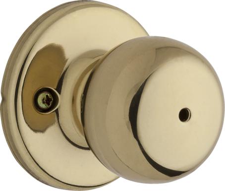 Privacy Knob Set, FAIRFAX, POLISHED BRASS, Weiser Visual Pack