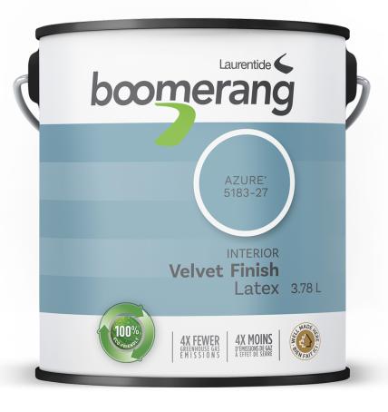 Paint, Interior, Latex, Boomerang, AZURE, Velvet Finish, 3.78 liter