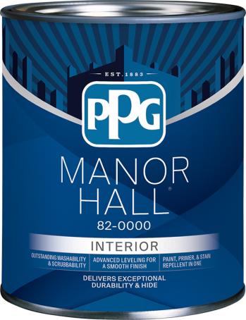 Paint, Interior, Acrylic Latex, MANOR HALL, Flat, Midtone Base, 3.78 litre (2020)
