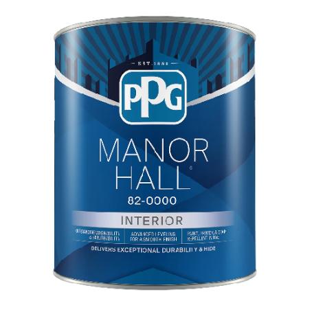 Paint, Interior, Acrylic Latex, MANOR HALL, Satin, White/Pastel Base, 850 ml (2020)