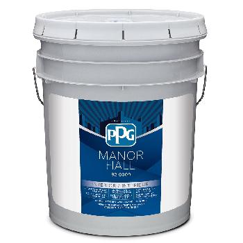 Paint, Interior, Acrylic Latex, MANOR HALL, Satin, White/Pastel Base, 18.7 litre (2020)