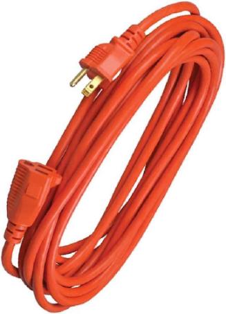Extension Cord, Outdoor, 4.5 Meter, 16/3 SJTW, 1 Outlet, ORANGE